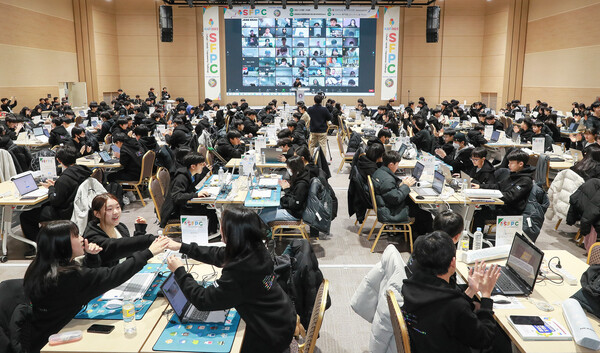 학교친구 프로그래밍 챌린지 대회 모습 / 전북자치도교육청 제공
