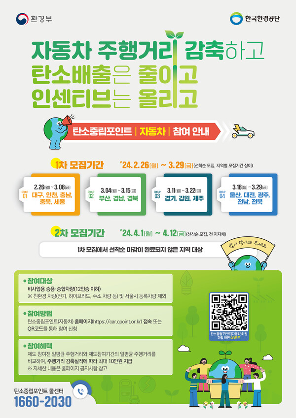 탄소중립포인트 자동차 참여안내 홍보물 / 광주광역시 제공